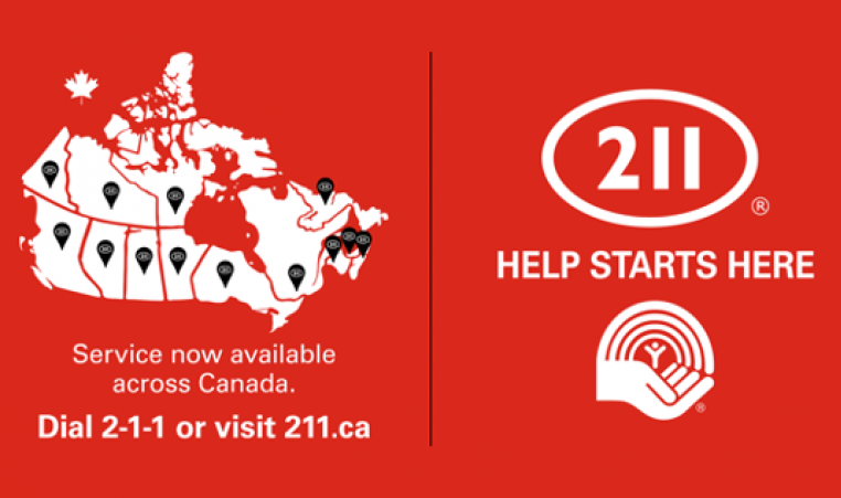 211 Help Starts Here. Service now available across Canada. Dial 2-1-1 or visit 211.ca