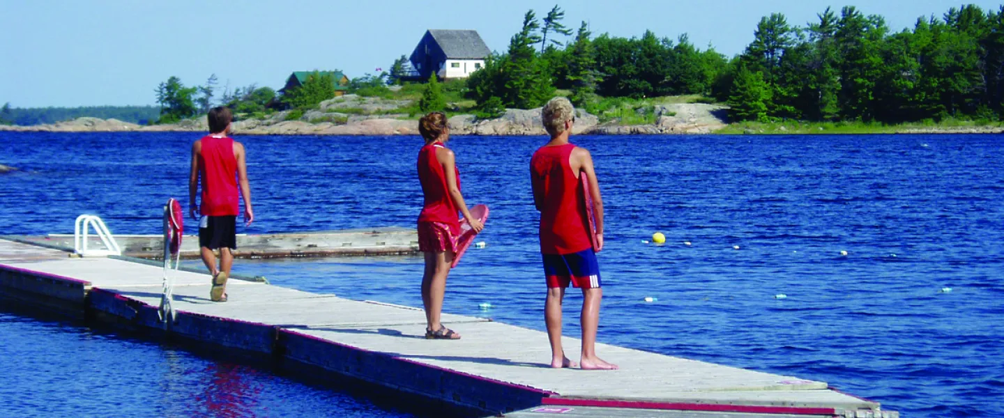 Lifeguards at CQE dock