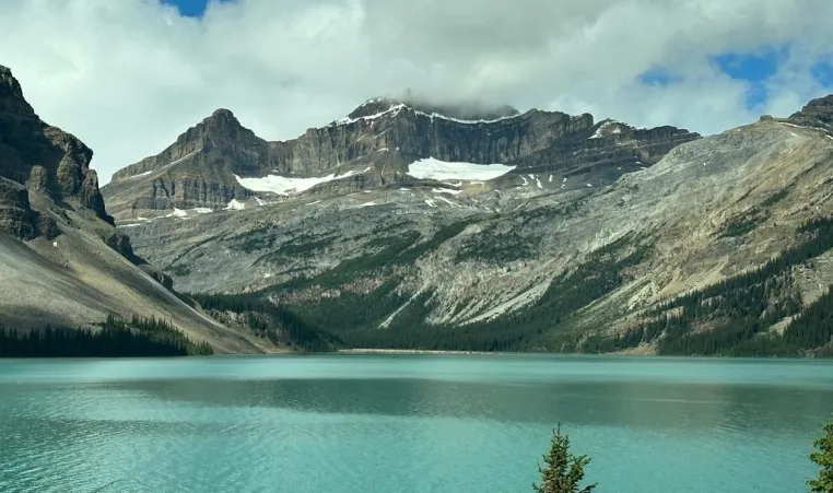 Mountains and lake