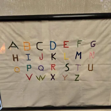 Embroidered Alphabet