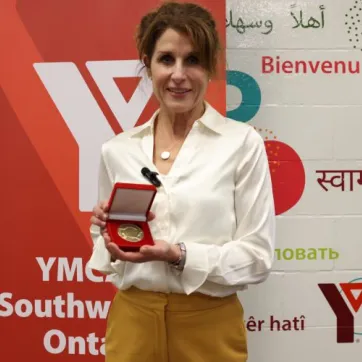 Susan and her award