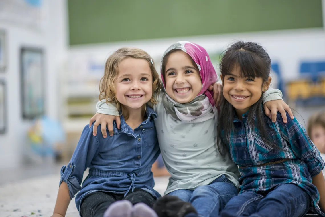 Three Children at the YMCA